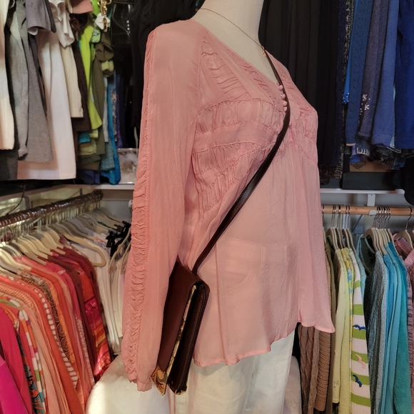 LONGABERGER ♡ Beautiful Vintage Multi Floral Brown Homestead Adj Crossbody Purse - Picture 3 of 17